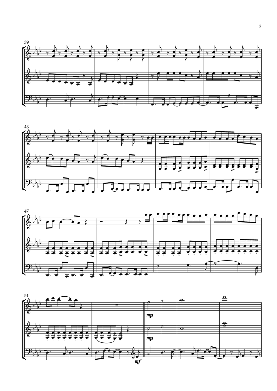 One Last Time One Last Time String Trio scores gallery preview page 3