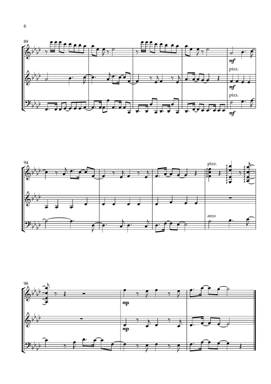 One Last Time One Last Time String Trio scores gallery preview page 6