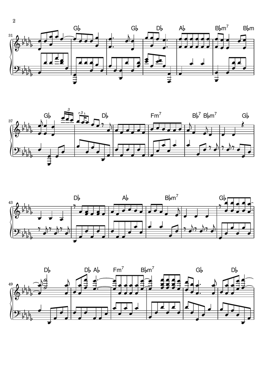 Someone You Loved Someone You Loved Piano Solo scores gallery preview page 2