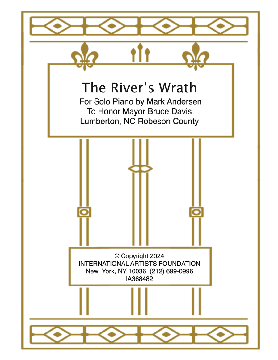 The River's Wrath for solo piano by Mark Andersen Piano Solo scores gallery preview page 1