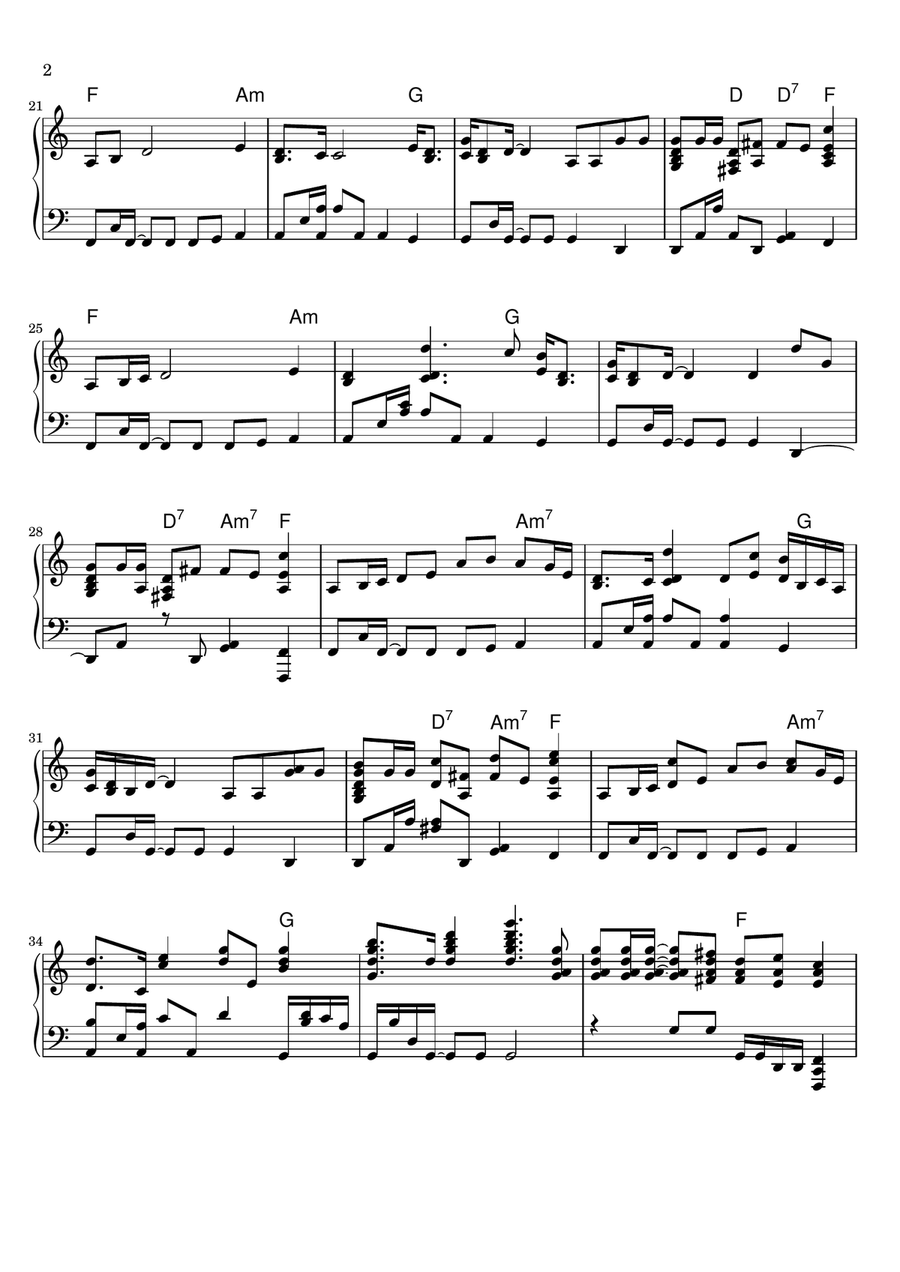 Heroes Heroes Piano Solo scores gallery preview page 2