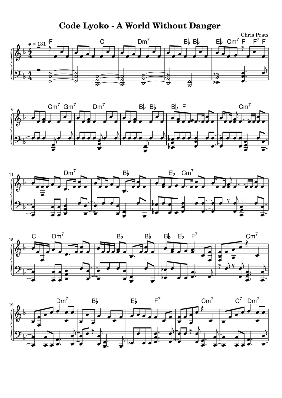 Code Lyoko - Main Title Code Lyoko - Main Title Piano Solo scores gallery preview page 1