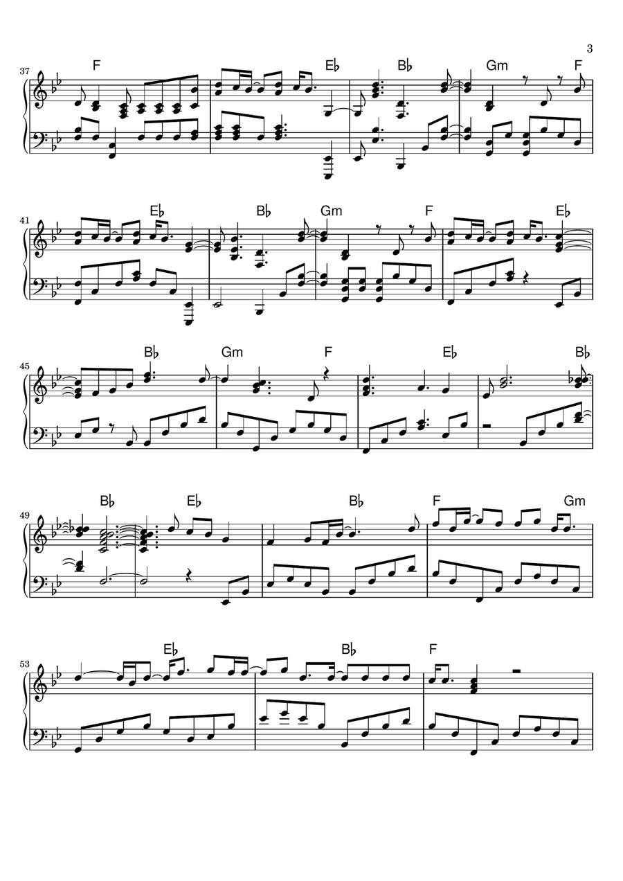 Beautiful Things Beautiful Things Piano Solo scores gallery preview page 3