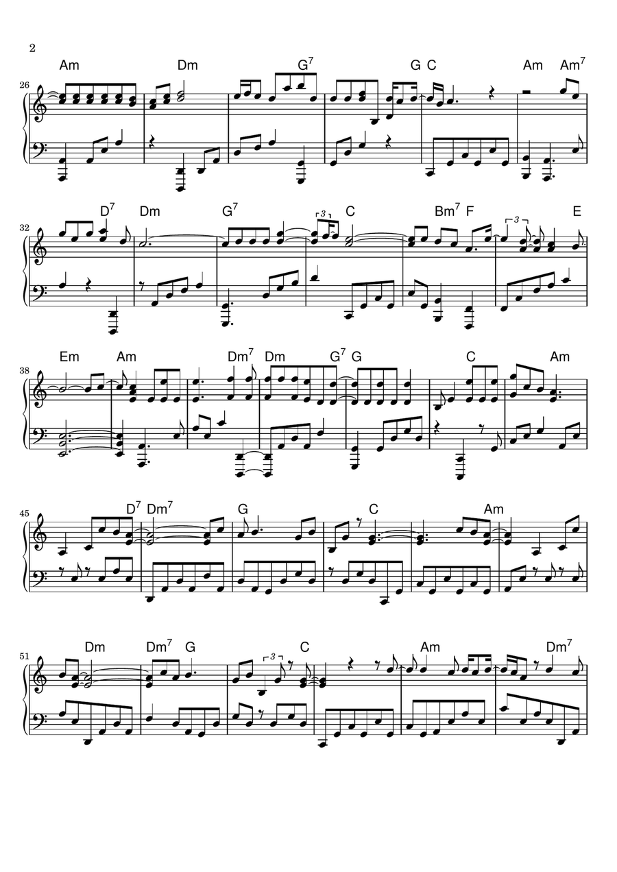 Flowers Flowers Piano Solo scores gallery preview page 2