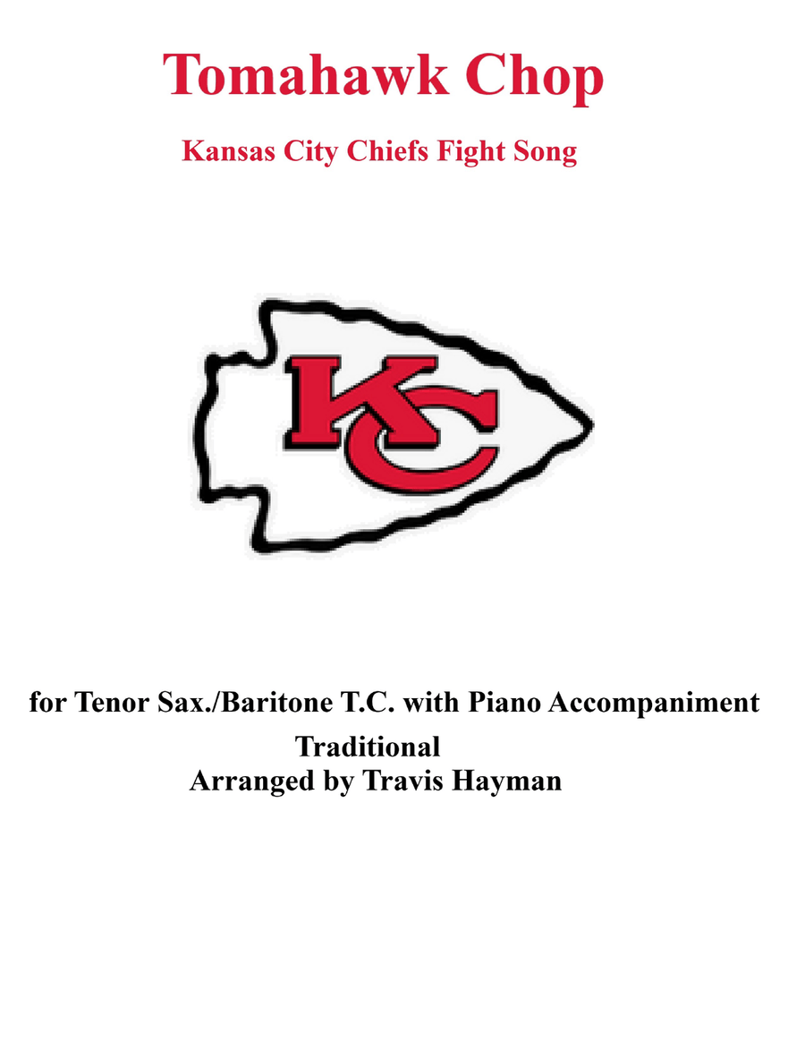 Tomahawk Chop - for Bb Soprano Sax./Bb Tenor Sax./Baritone Horn T.C. with Piano Accomp. Tenor Saxophone scores gallery preview page 1