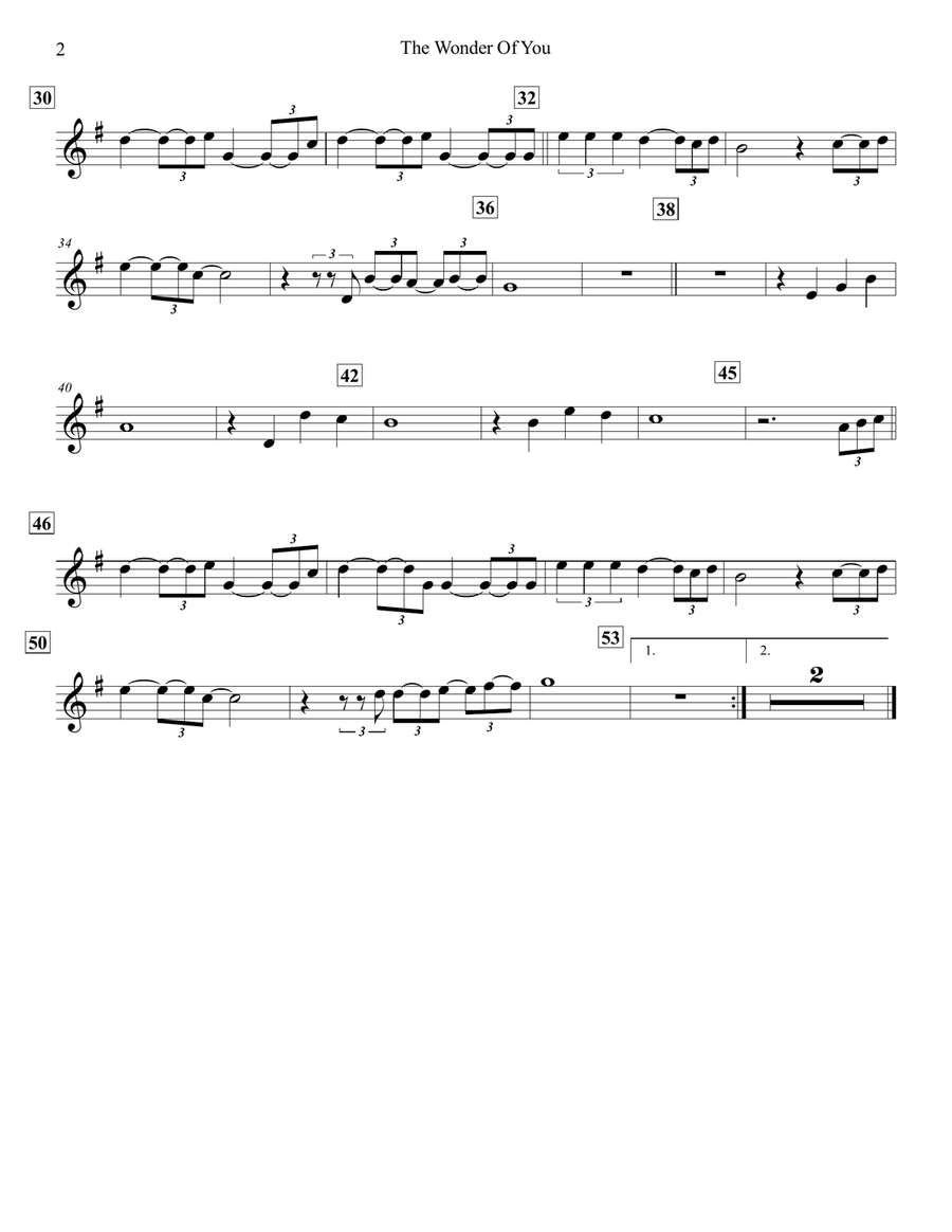The Wonder Of You The Wonder Of You Violin Solo scores gallery preview page 3