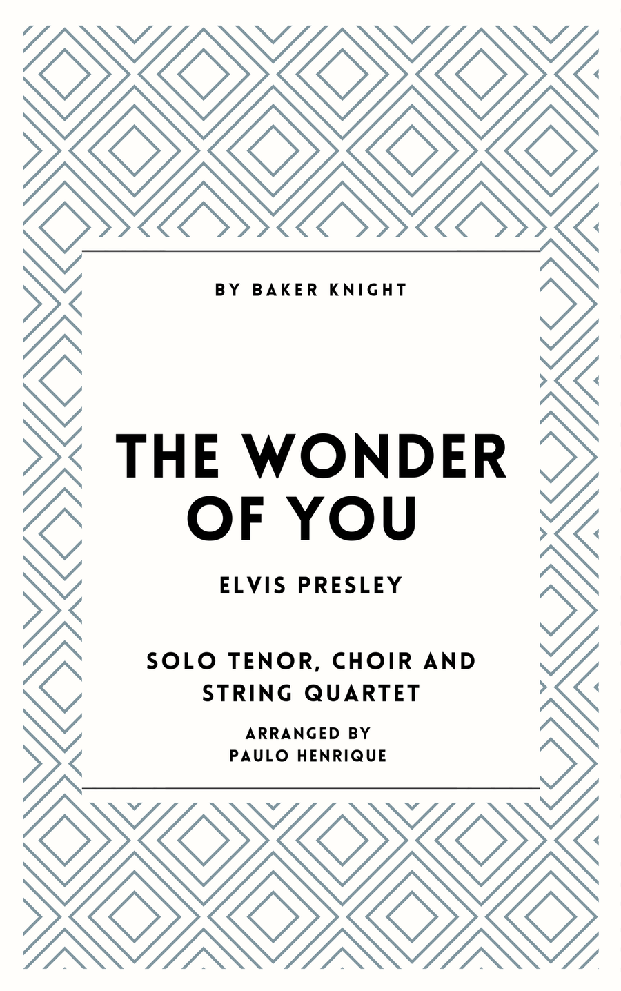 The Wonder Of You The Wonder Of You String Quartet scores gallery preview page 1