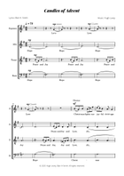 Candles of Advent (a carol) for SATB a Capella choir 4-Part scores gallery preview page 4