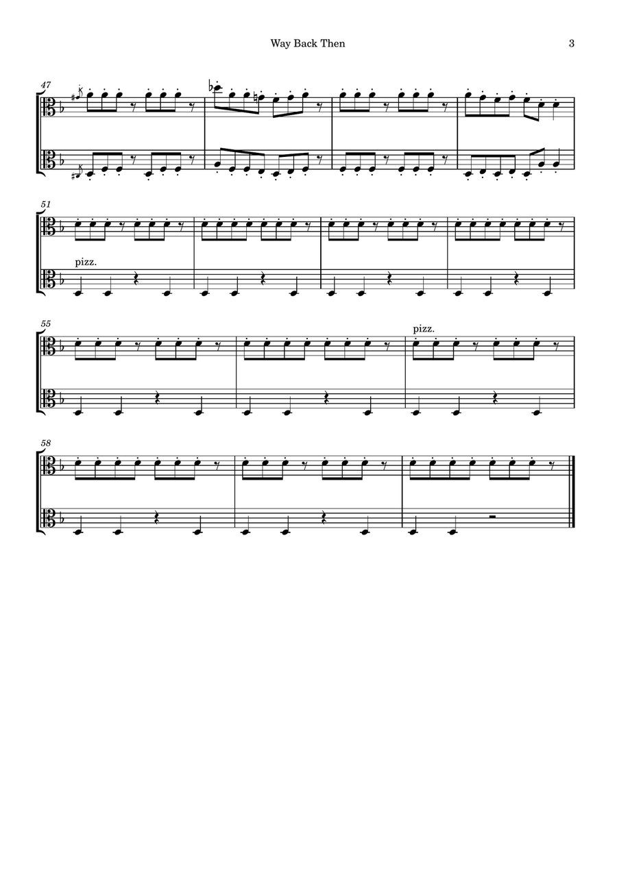 Way Back Then String Duet scores gallery preview page 3