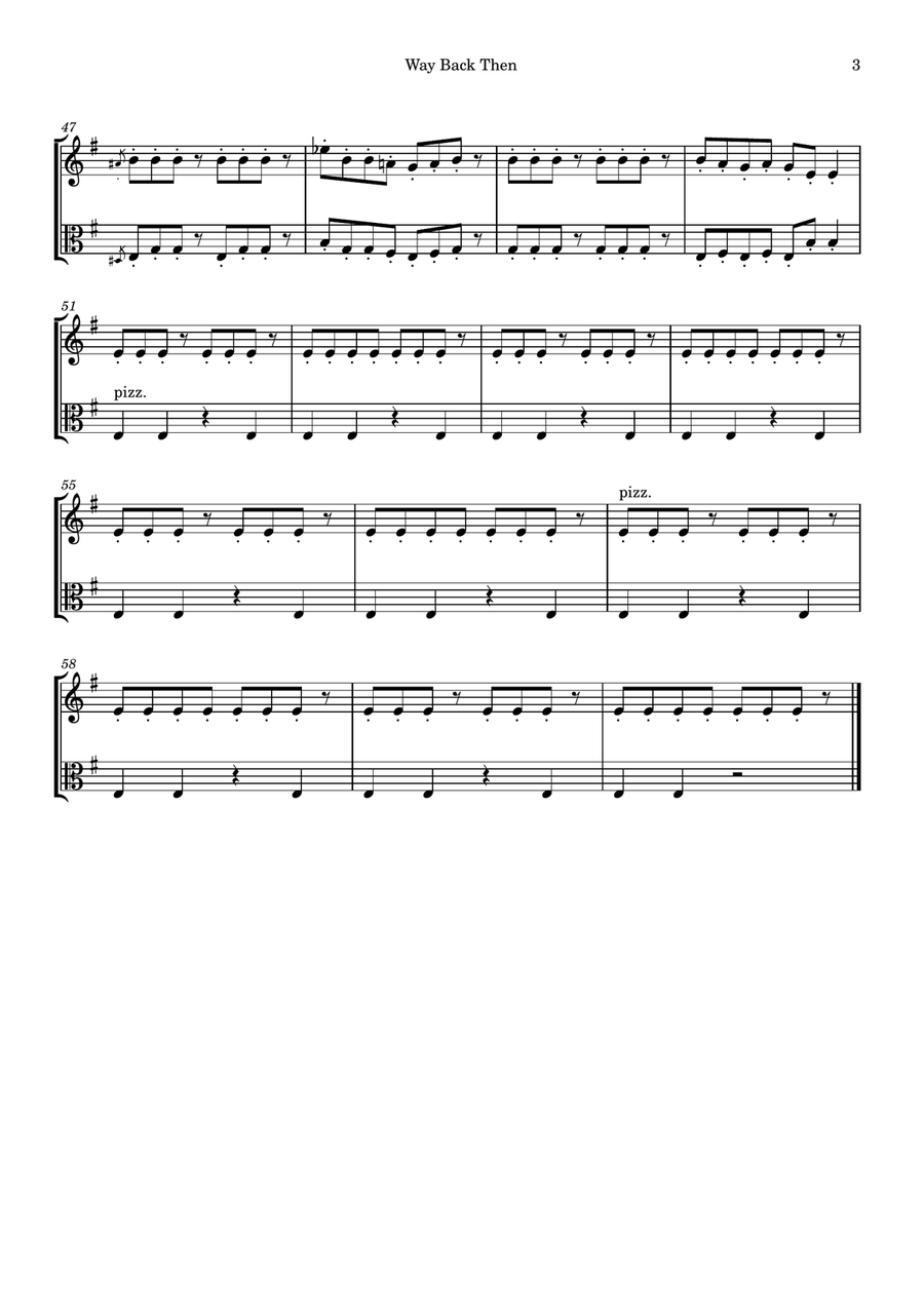 Way Back Then String Duet scores gallery preview page 3