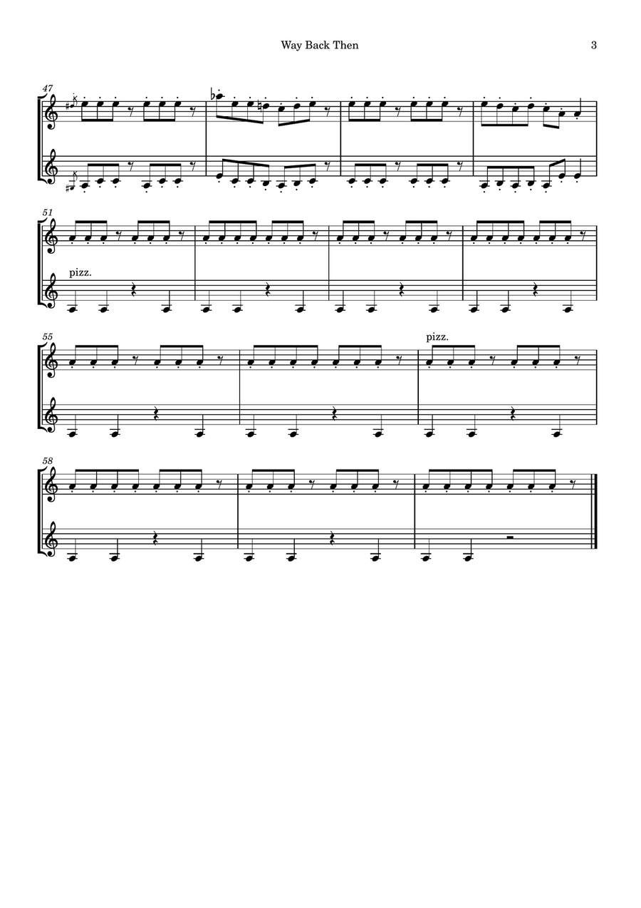 Way Back Then String Duet scores gallery preview page 3