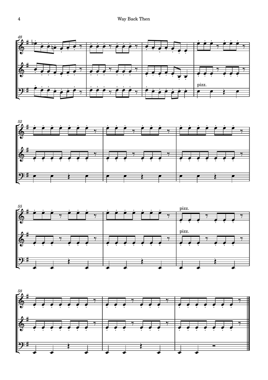 Way Back Then String Trio scores gallery preview page 4