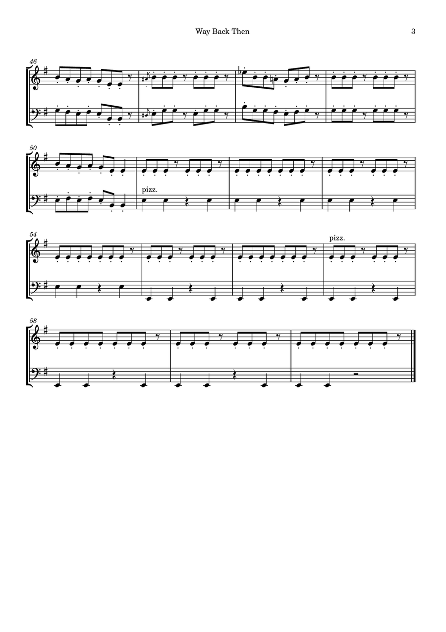 Way Back Then String Duet scores gallery preview page 3
