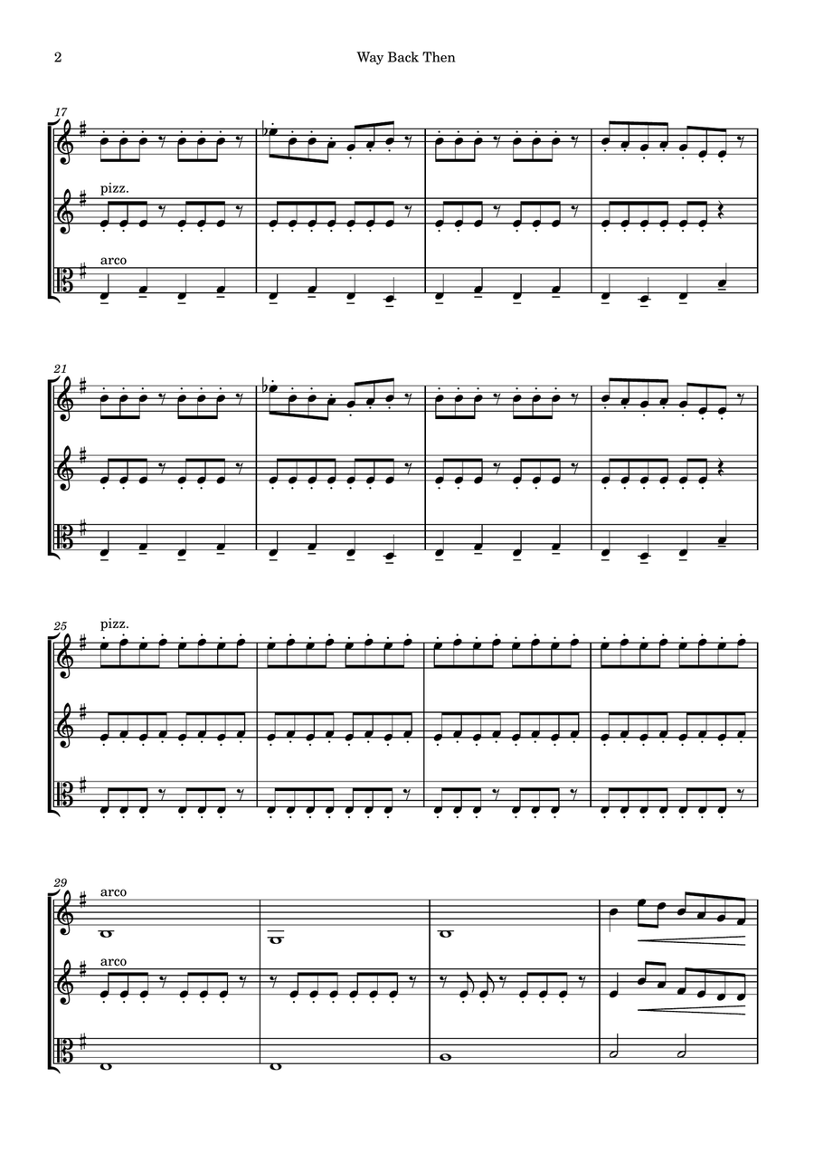 Way Back Then String Trio scores gallery preview page 2