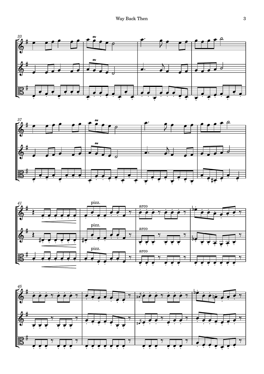 Way Back Then String Trio scores gallery preview page 3