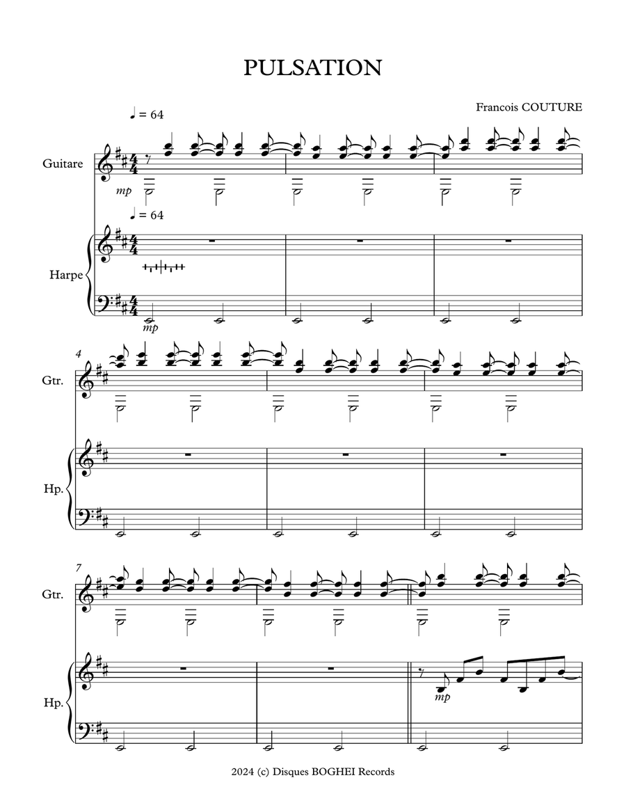 Pulsation Pulsation Chamber Music scores gallery preview page 1