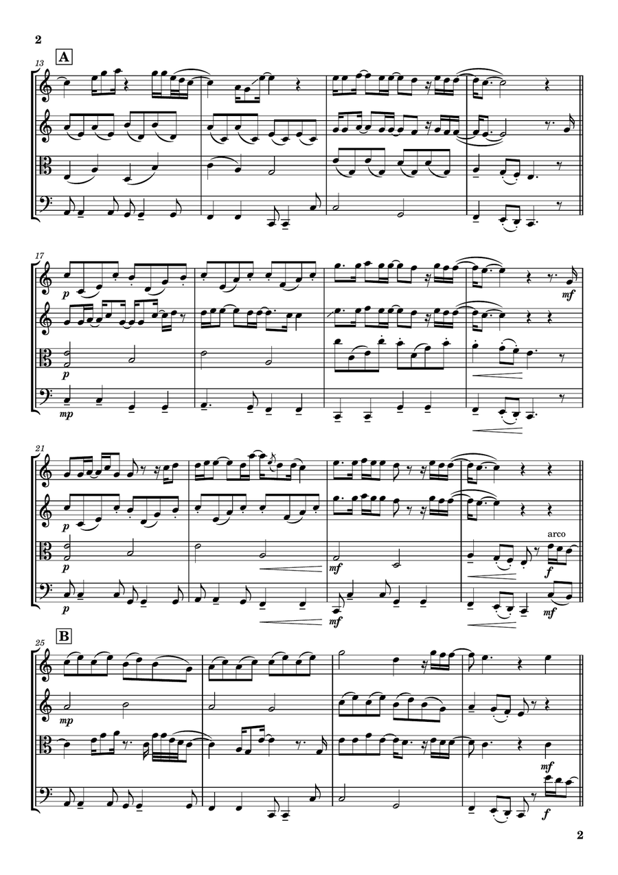 Let It Be Let It Be String Quartet scores gallery preview page 2