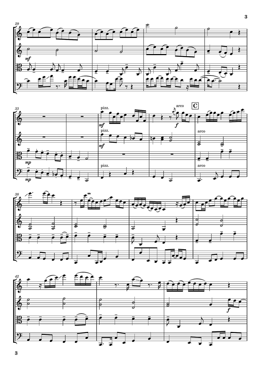 Let It Be Let It Be String Quartet scores gallery preview page 3