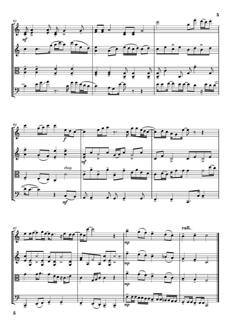Let It Be Let It Be String Quartet scores gallery preview page 5