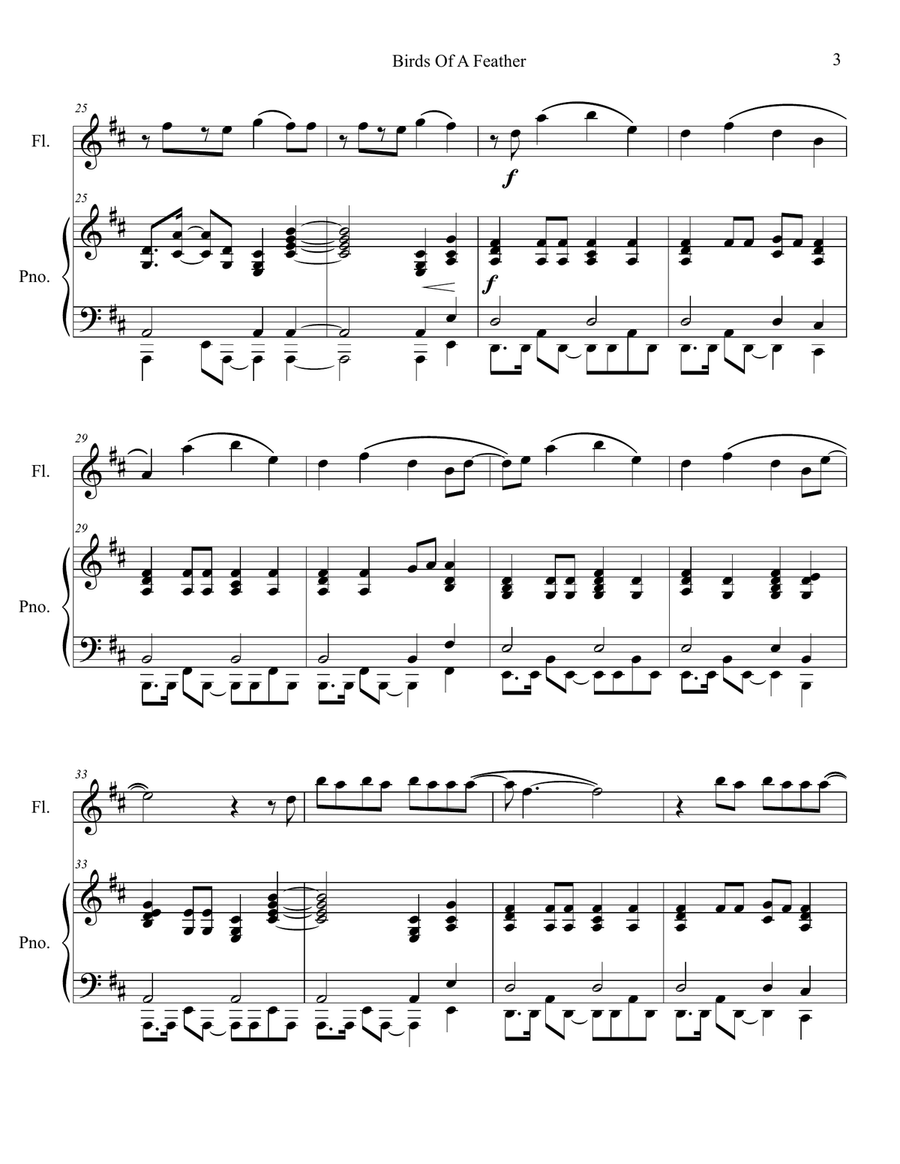 Birds Of A Feather Birds Of A Feather Flute Solo scores gallery preview page 4
