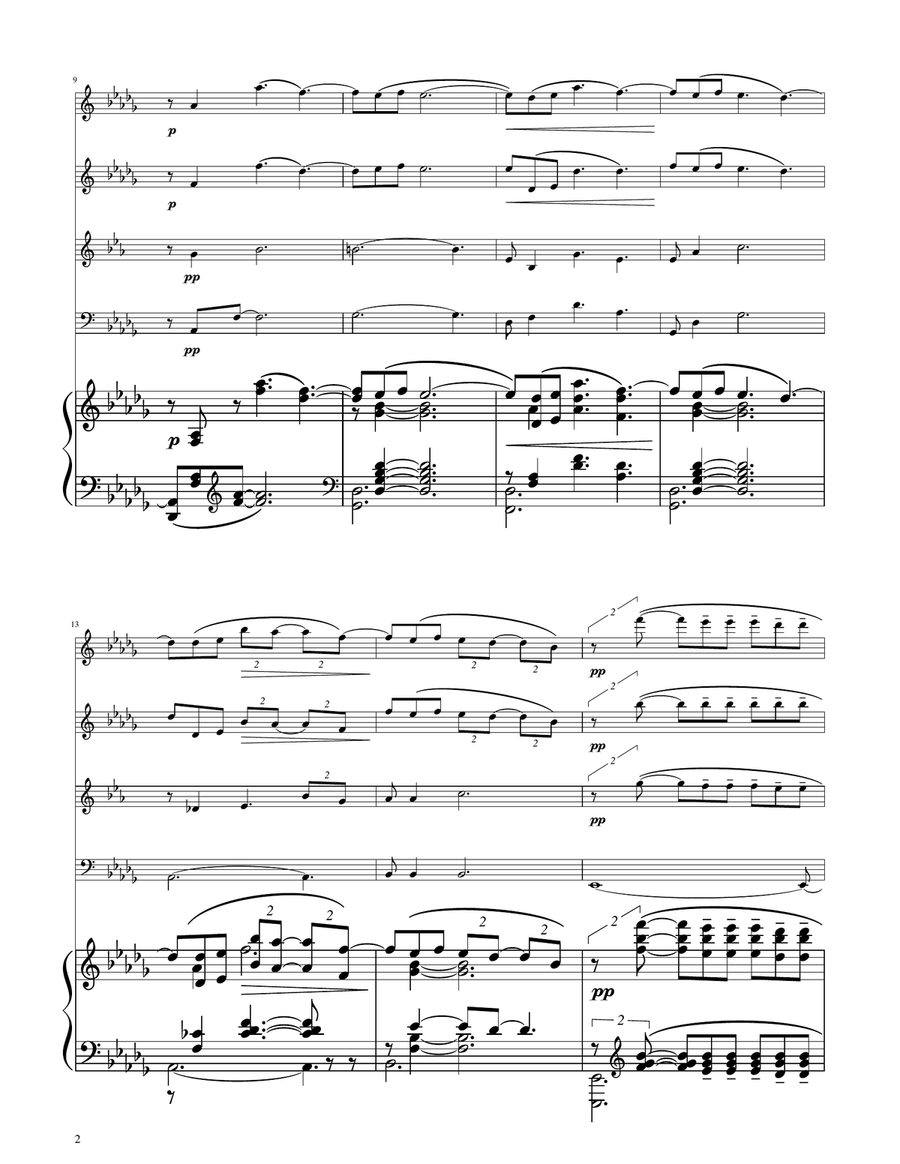 Clair de Lune - Woodwind Quartet Woodwind Quartet scores gallery preview page 2