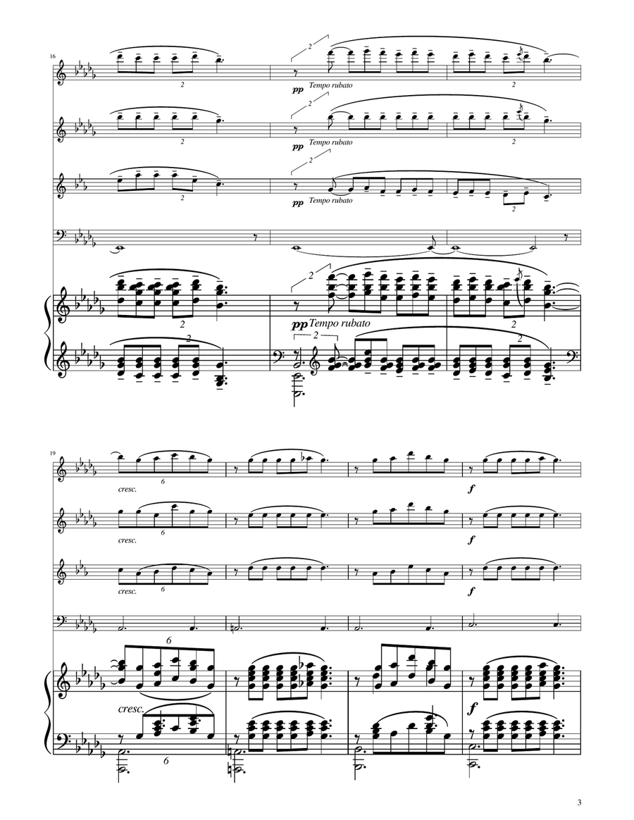 Clair de Lune - Woodwind Quartet Woodwind Quartet scores gallery preview page 3