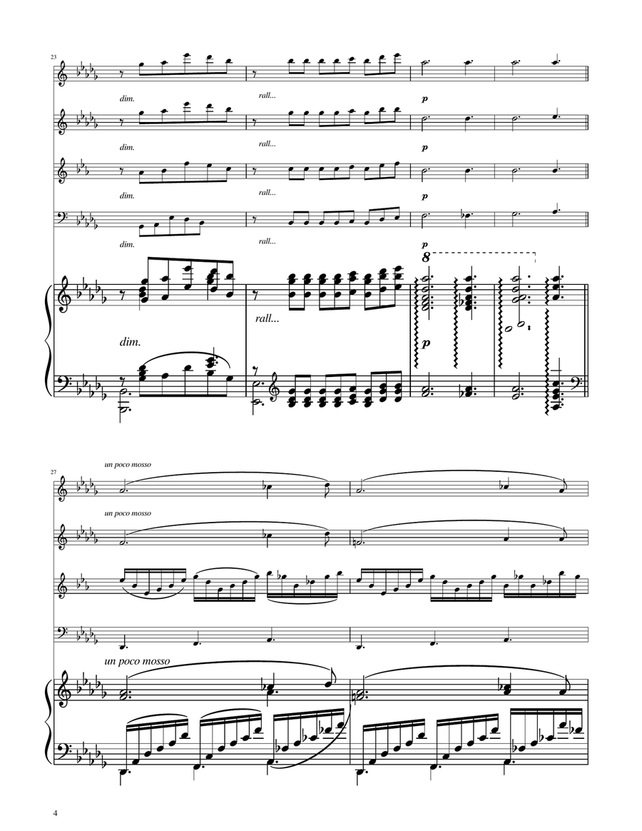 Clair de Lune - Woodwind Quartet Woodwind Quartet scores gallery preview page 4