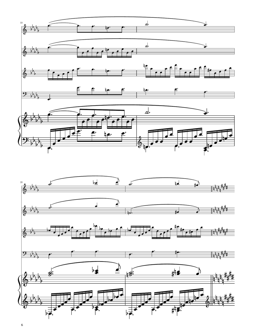 Clair de Lune - Woodwind Quartet Woodwind Quartet scores gallery preview page 6