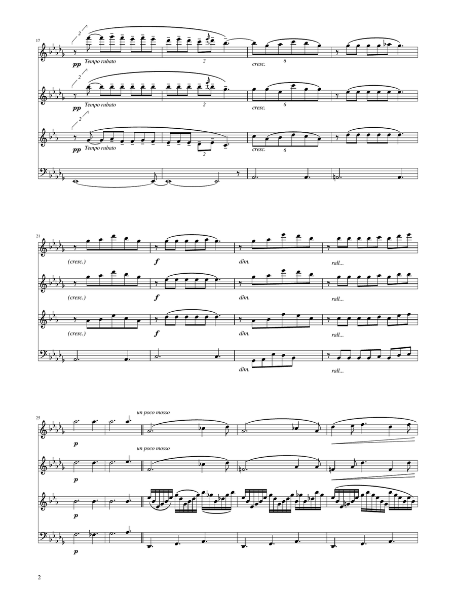 Clair de Lune - Woodwind Quartet Woodwind Quartet scores gallery preview page 2