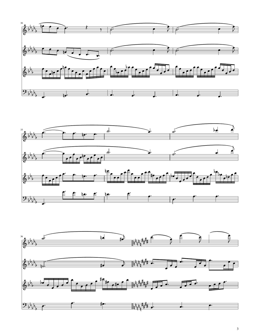 Clair de Lune - Woodwind Quartet Woodwind Quartet scores gallery preview page 3
