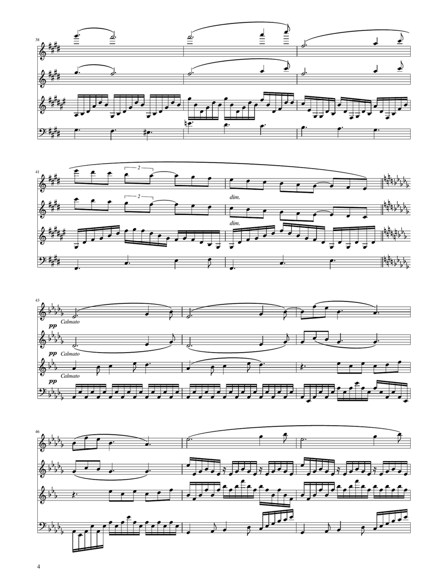 Clair de Lune - Woodwind Quartet Woodwind Quartet scores gallery preview page 4
