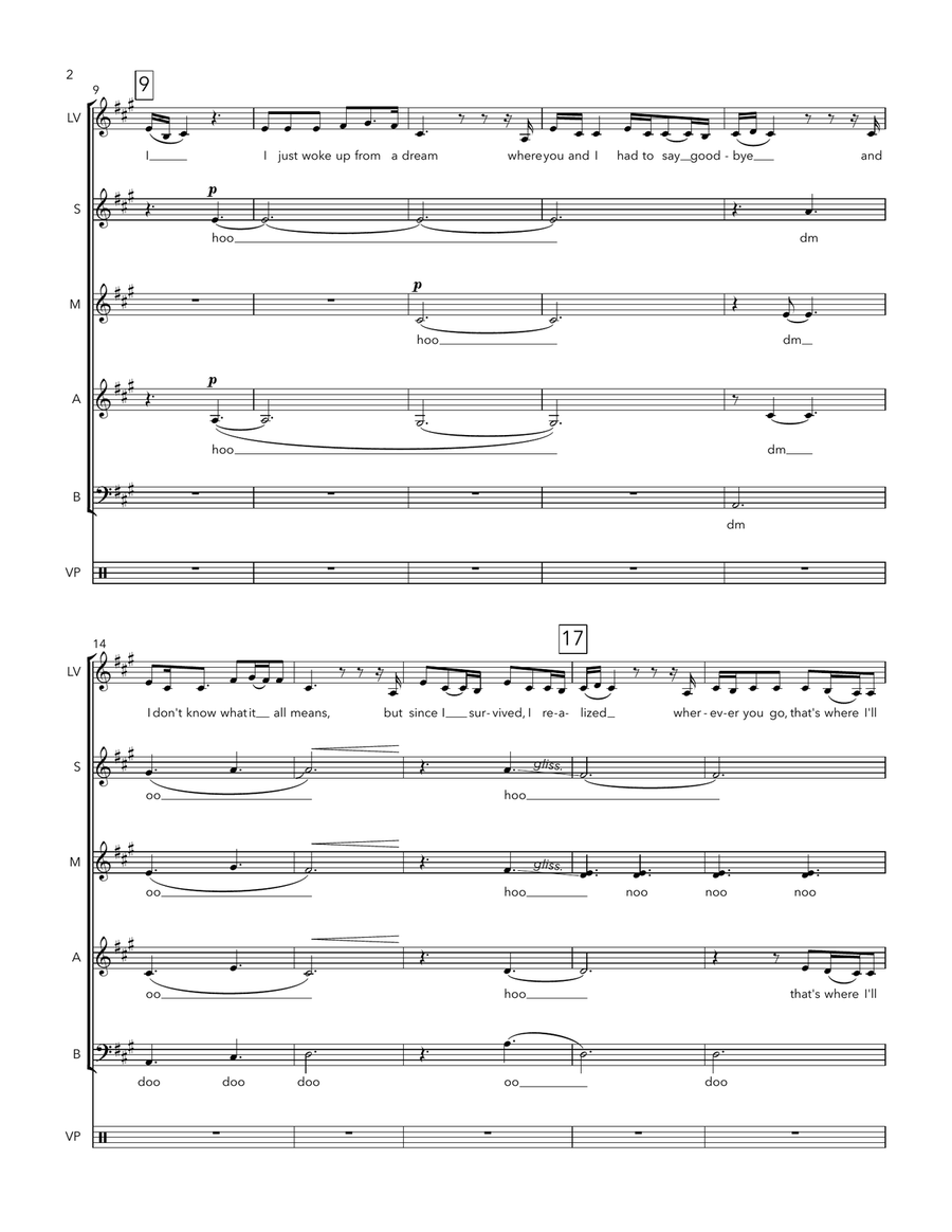 Die With A Smile Die With A Smile 4-Part scores gallery preview page 2