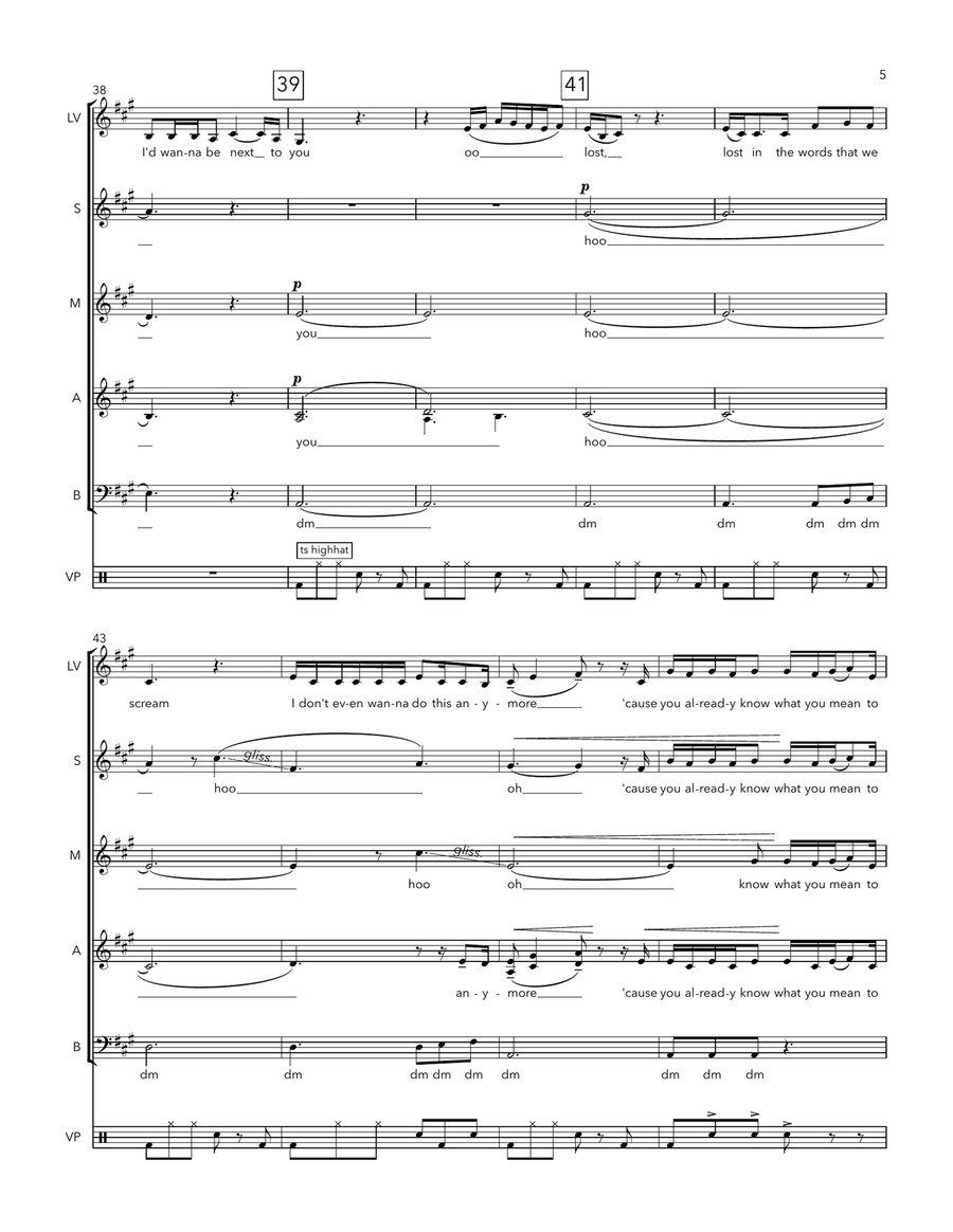 Die With A Smile Die With A Smile 4-Part scores gallery preview page 5