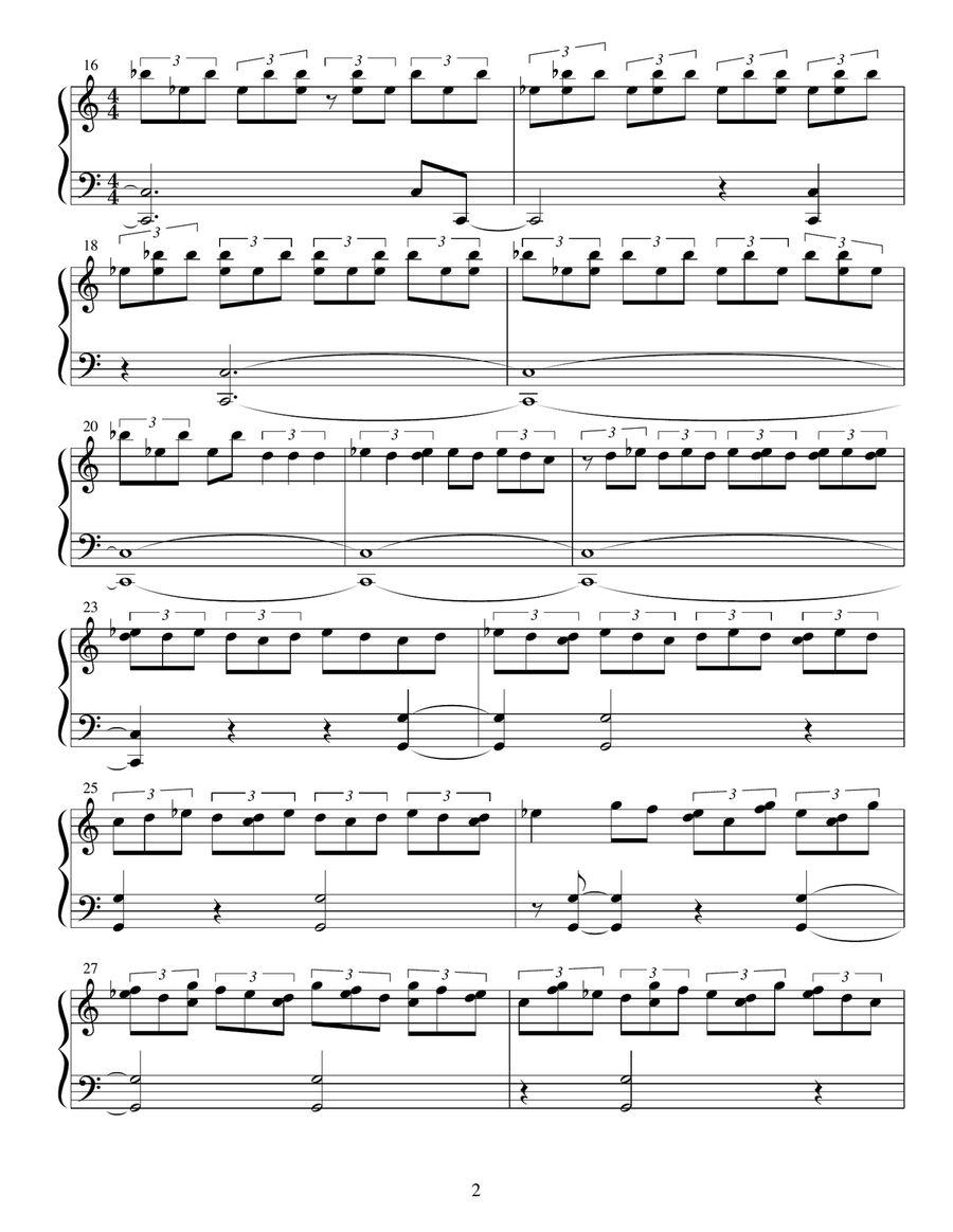 Enter Planet TOI Enter Planet TOI Piano Solo scores gallery preview page 2