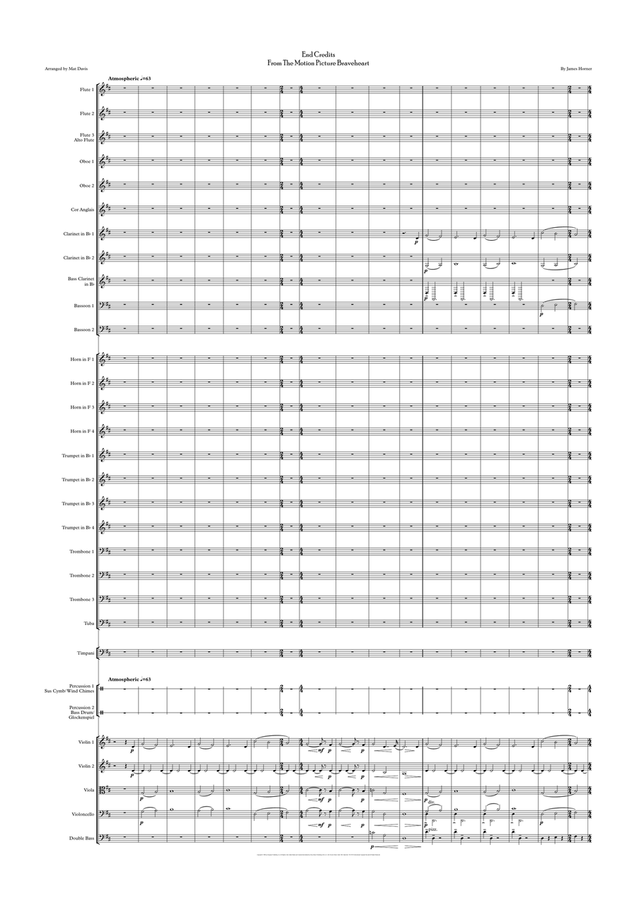 End Credits End Credits Full Orchestra scores gallery preview page 1