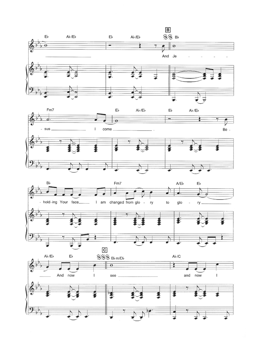 Jesus, Jesus Jesus, Jesus Piano, Vocal scores gallery preview page 2