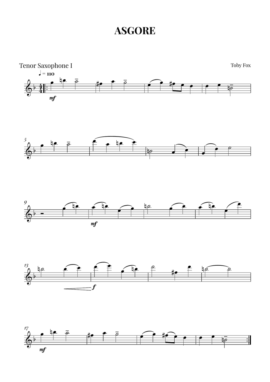 Asgore Asgore Woodwind Duet scores gallery preview page 2