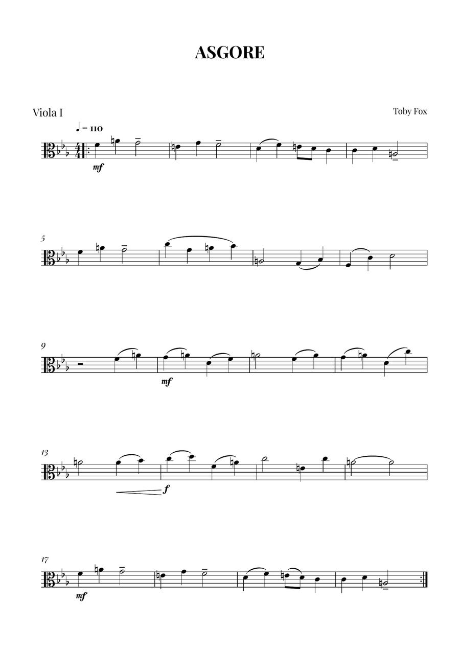 Asgore Asgore String Duet scores gallery preview page 2