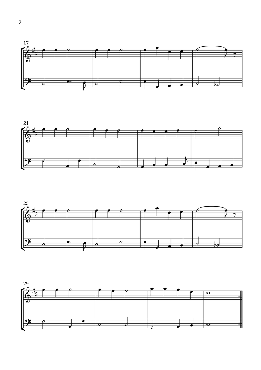 Jingle Bells Jingle Bells Brass Duet scores gallery preview page 2