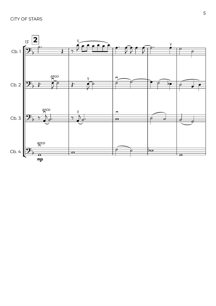 City Of Stars City Of Stars String Quartet scores gallery preview page 5