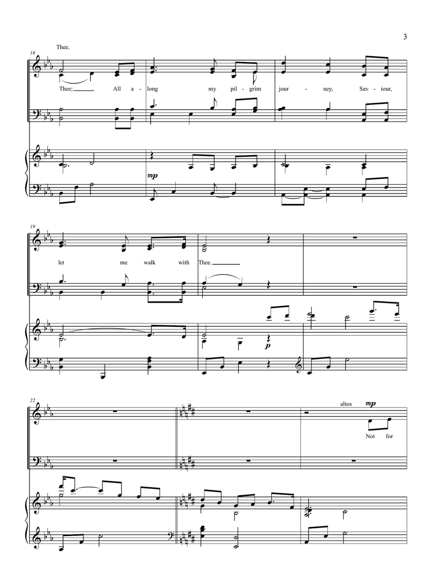 Close to Thee 4-Part scores gallery preview page 3