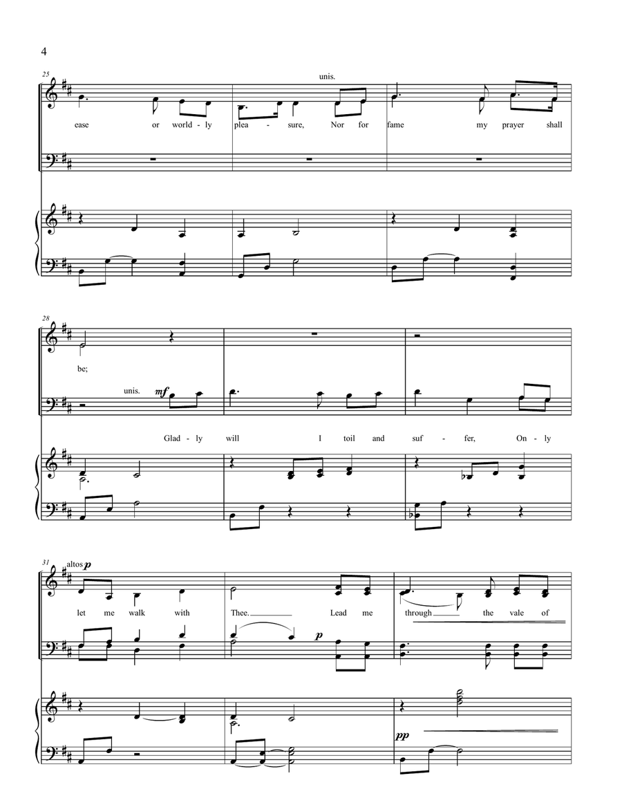 Close to Thee 4-Part scores gallery preview page 4