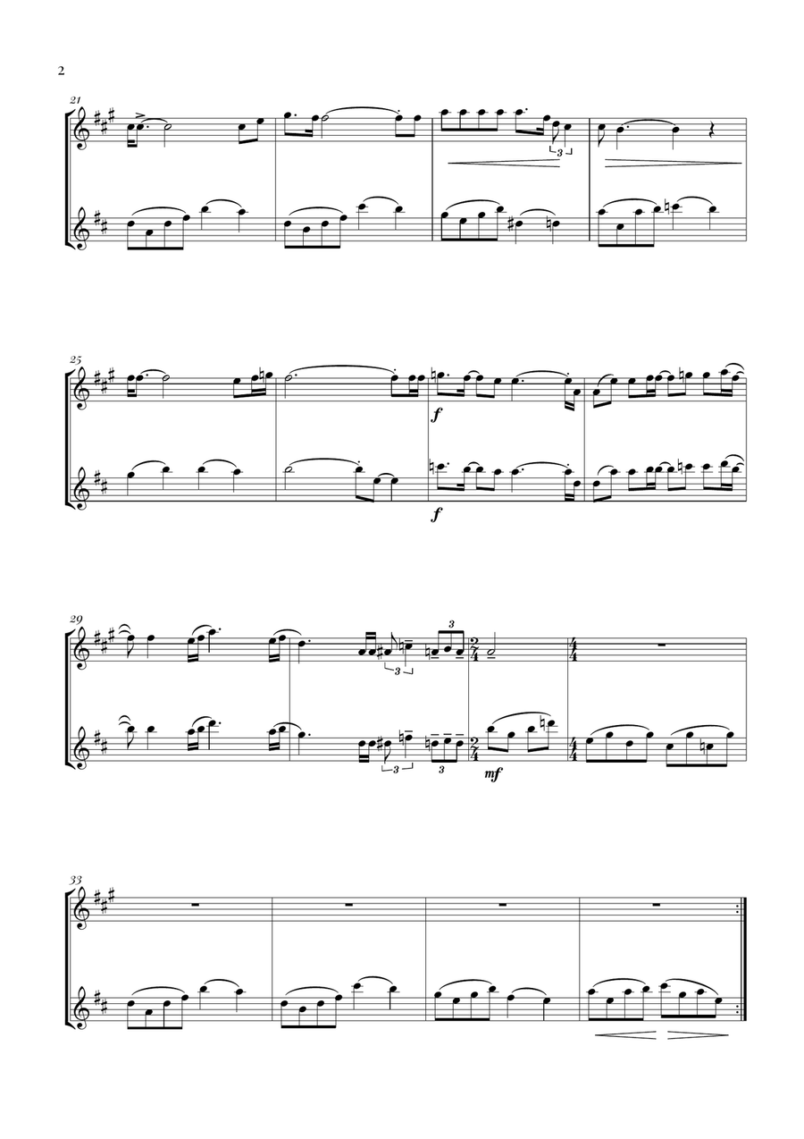 Bohemian Rhapsody Bohemian Rhapsody Woodwind Duet scores gallery preview page 2