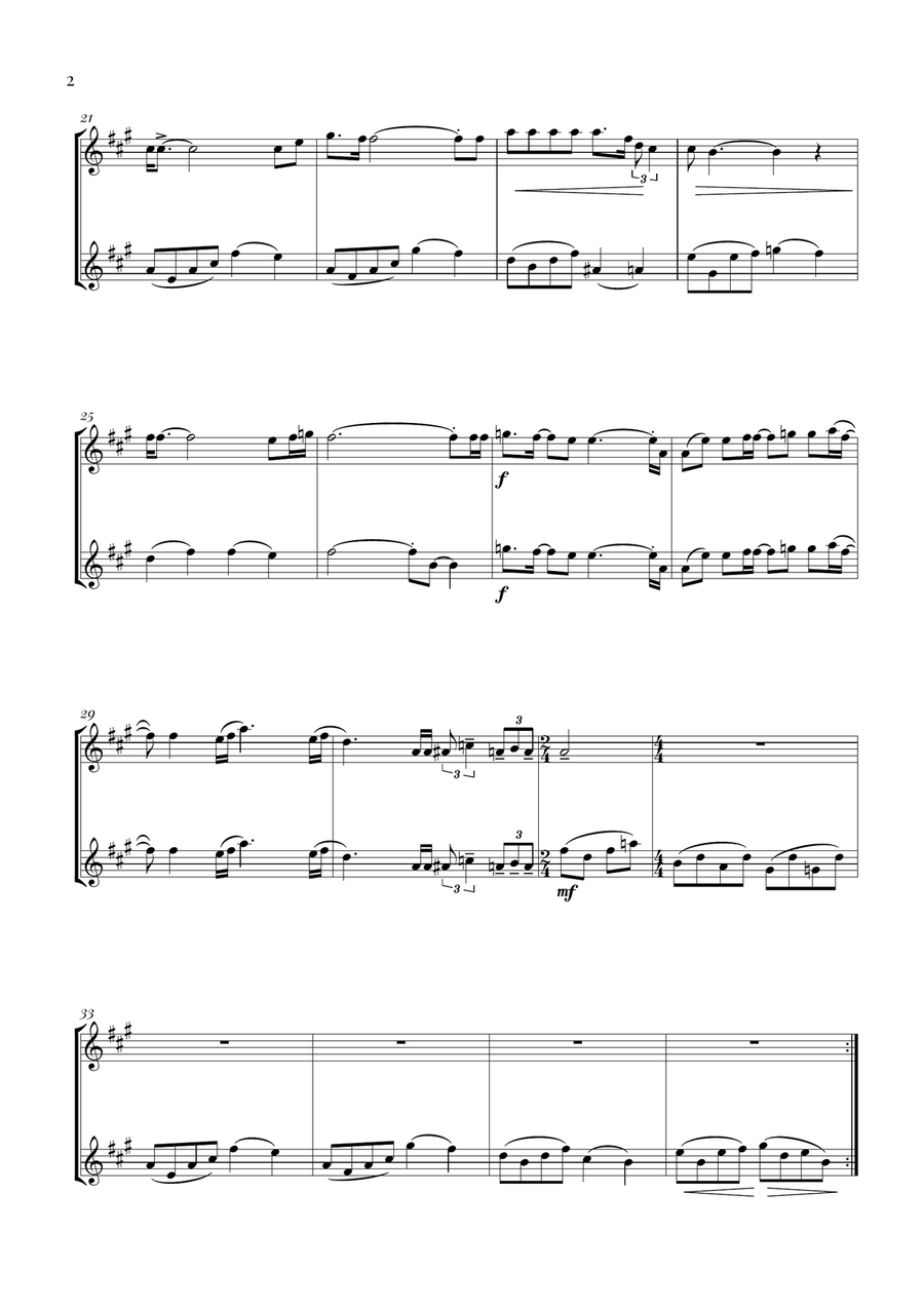 Bohemian Rhapsody Bohemian Rhapsody Woodwind Duet scores gallery preview page 2