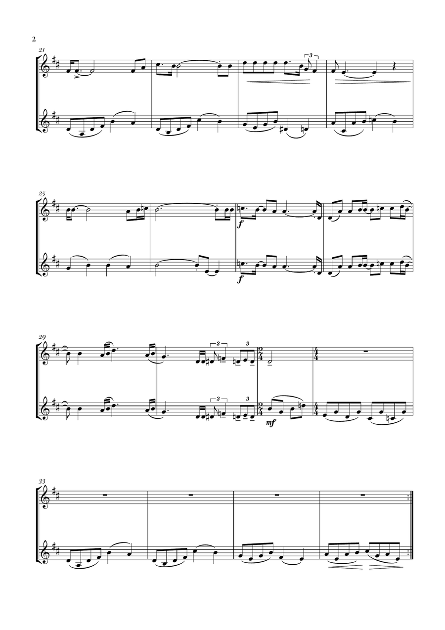 Bohemian Rhapsody Bohemian Rhapsody Woodwind Duet scores gallery preview page 2