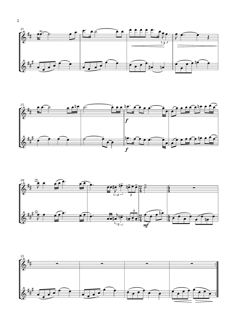 Bohemian Rhapsody Bohemian Rhapsody Woodwind Duet scores gallery preview page 2