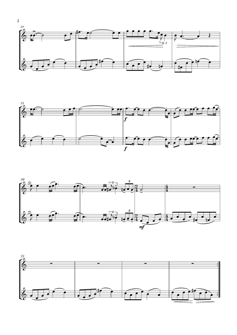 Bohemian Rhapsody Bohemian Rhapsody Brass Duet scores gallery preview page 2