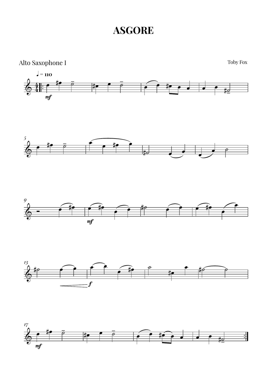Asgore Asgore Woodwind Duet scores gallery preview page 2