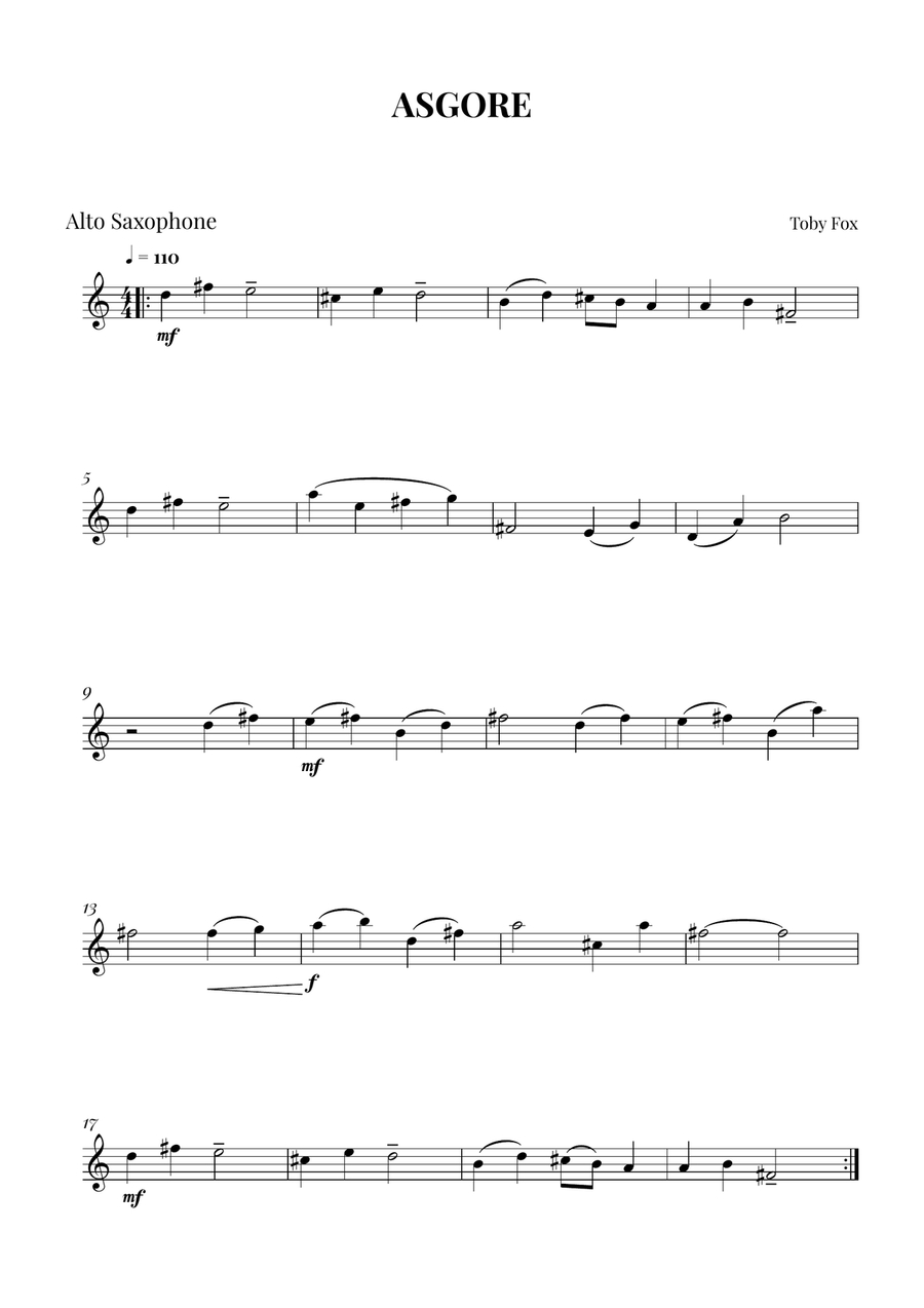 Asgore Asgore Woodwind Duet scores gallery preview page 2