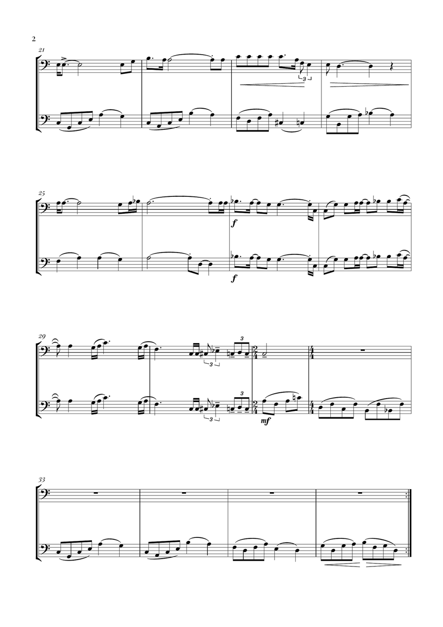Bohemian Rhapsody Bohemian Rhapsody Trombone Duet scores gallery preview page 2